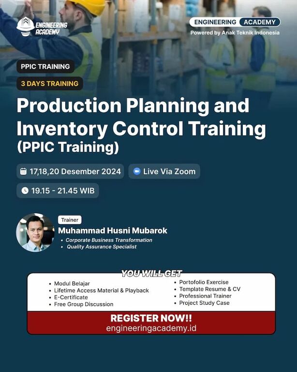 Production Planning and Inventory Control Training (PPIC Training)